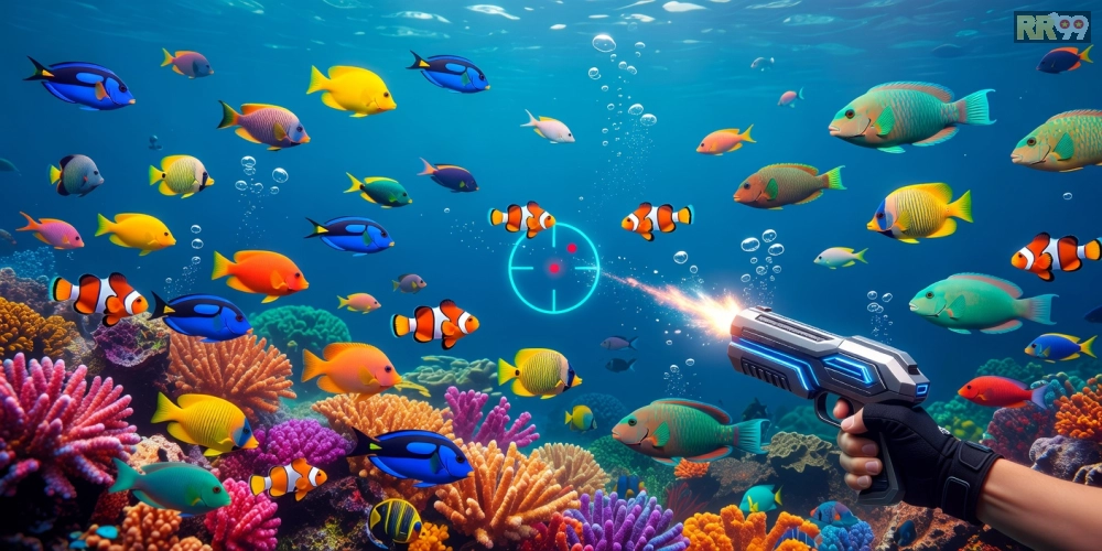 Khái niệm bắn cá miễn phí 69vn được minh họa qua giao diện game sống động