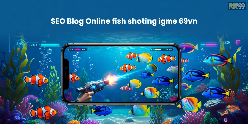Minh họa giao diện game bắn cá online 69vn với đồ họa sống động và người chơi đang săn thưởng